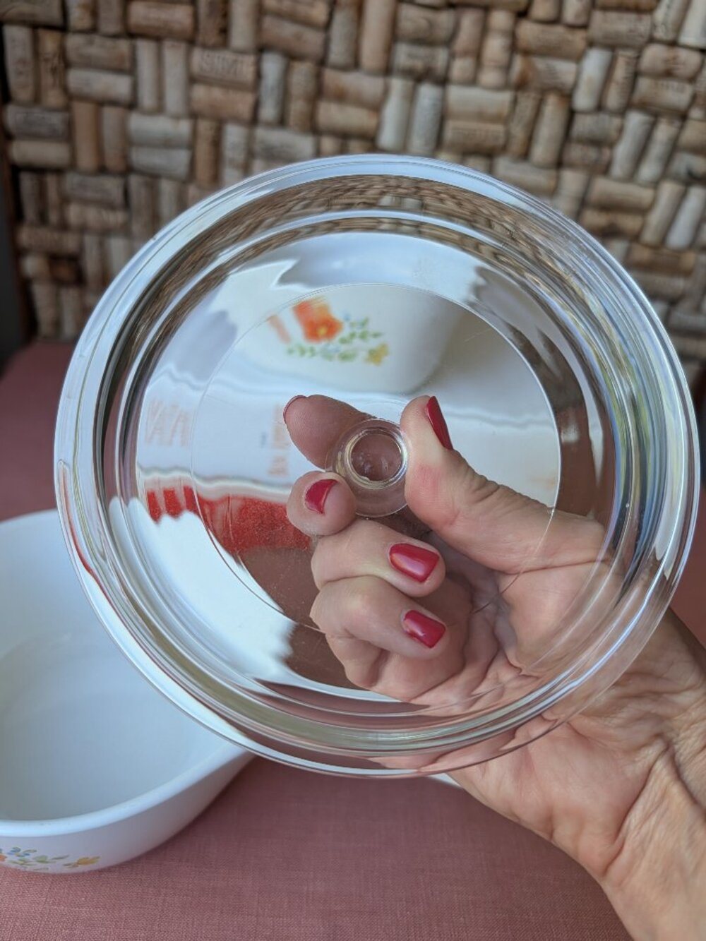 1980s CorningWare Wildflower Pattern P43 & P82 with Lid - Picture 10 of 11